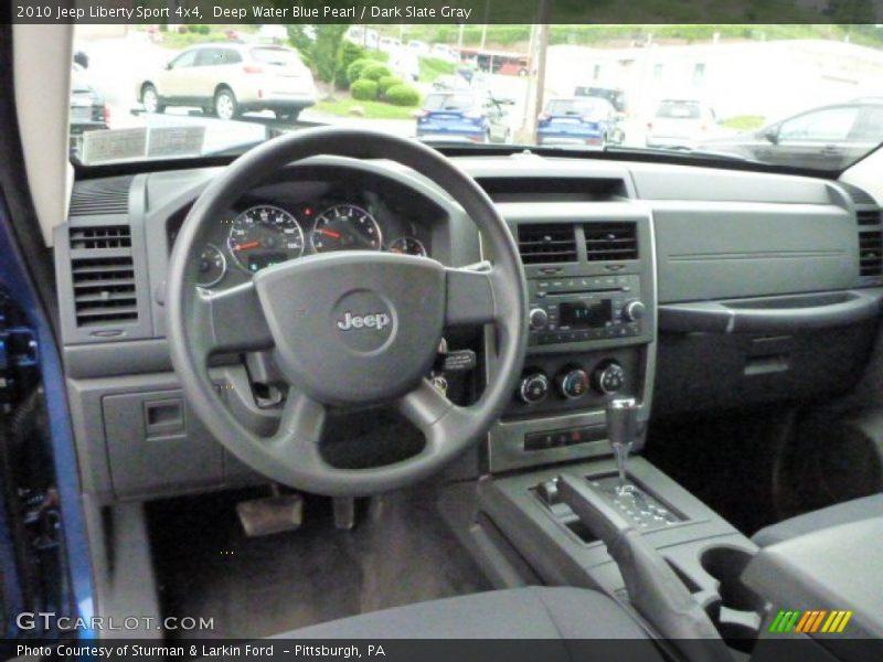 Deep Water Blue Pearl / Dark Slate Gray 2010 Jeep Liberty Sport 4x4