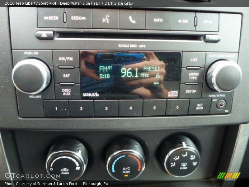 Deep Water Blue Pearl / Dark Slate Gray 2010 Jeep Liberty Sport 4x4