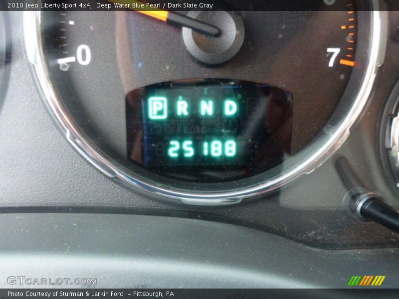 Deep Water Blue Pearl / Dark Slate Gray 2010 Jeep Liberty Sport 4x4