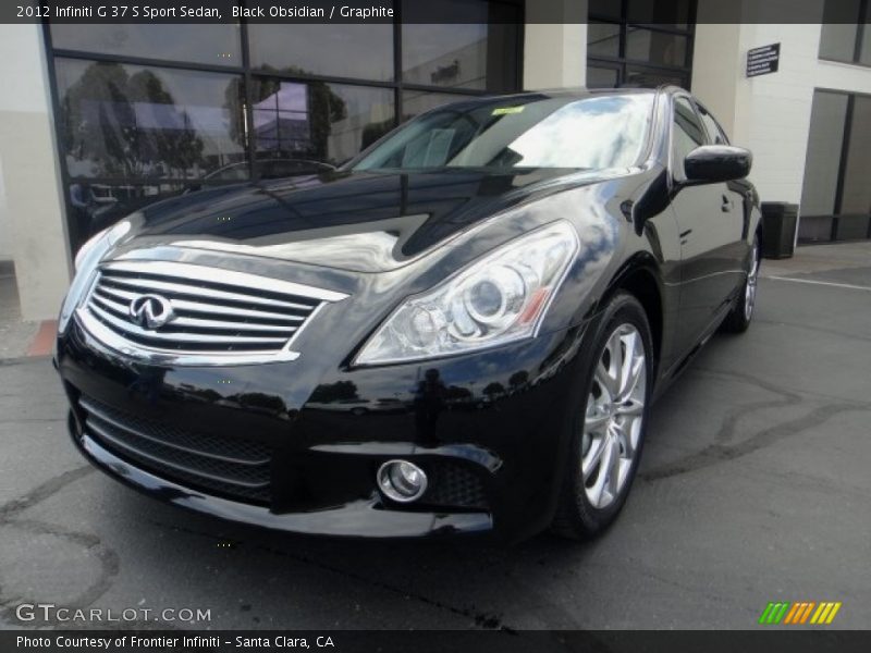 Black Obsidian / Graphite 2012 Infiniti G 37 S Sport Sedan