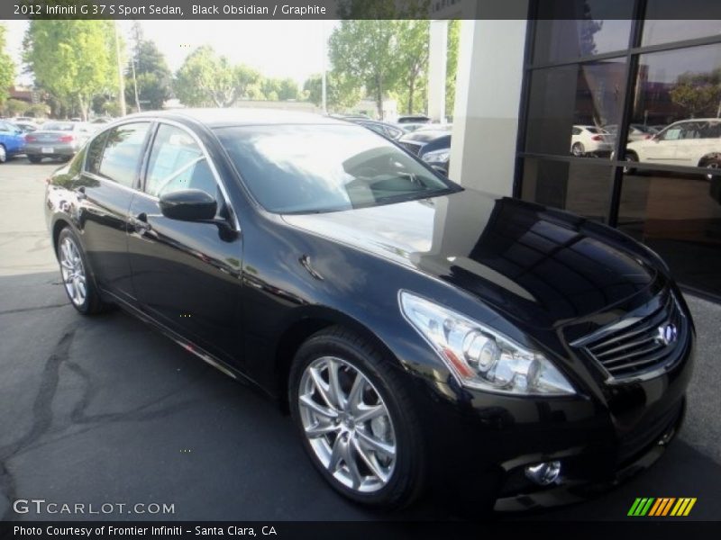 Black Obsidian / Graphite 2012 Infiniti G 37 S Sport Sedan