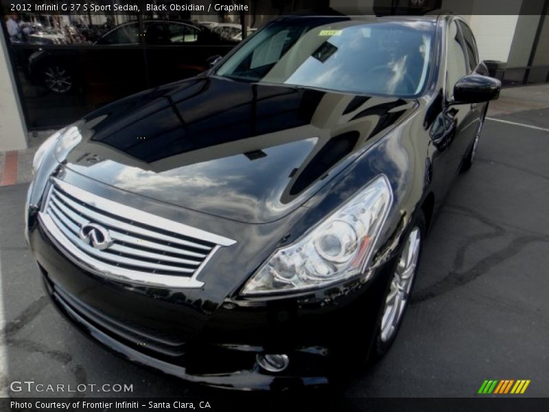 Black Obsidian / Graphite 2012 Infiniti G 37 S Sport Sedan