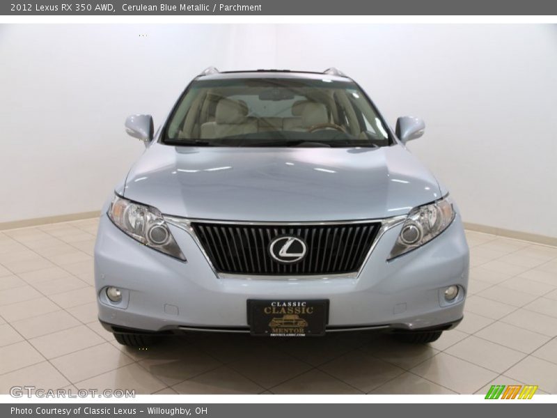 Cerulean Blue Metallic / Parchment 2012 Lexus RX 350 AWD