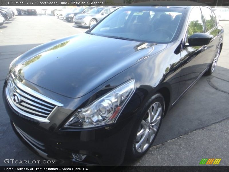 Black Obsidian / Graphite 2012 Infiniti G 37 S Sport Sedan