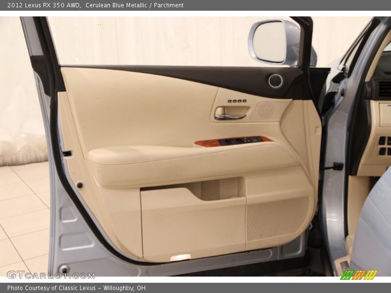 Cerulean Blue Metallic / Parchment 2012 Lexus RX 350 AWD