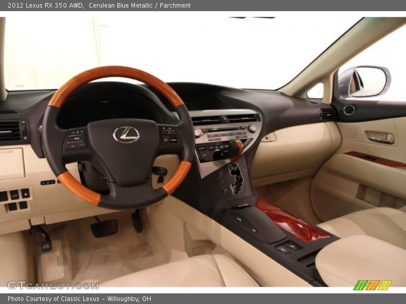Cerulean Blue Metallic / Parchment 2012 Lexus RX 350 AWD