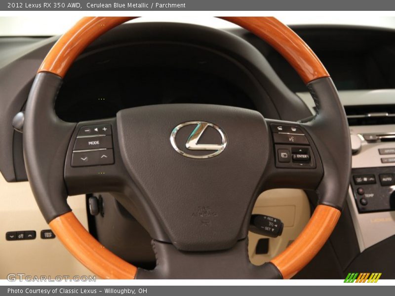 Cerulean Blue Metallic / Parchment 2012 Lexus RX 350 AWD