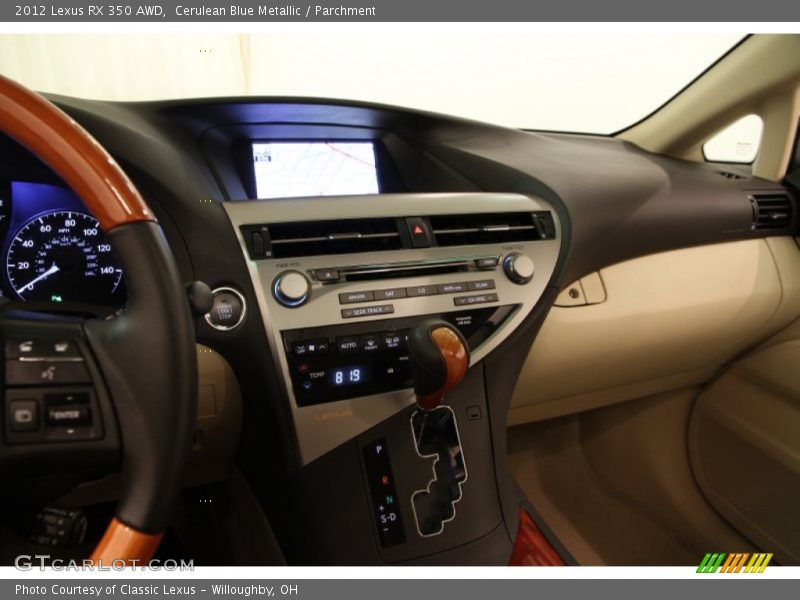 Cerulean Blue Metallic / Parchment 2012 Lexus RX 350 AWD