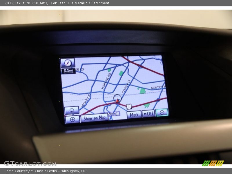 Cerulean Blue Metallic / Parchment 2012 Lexus RX 350 AWD