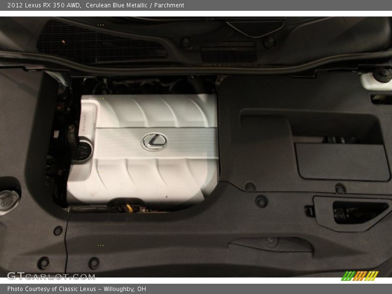 Cerulean Blue Metallic / Parchment 2012 Lexus RX 350 AWD