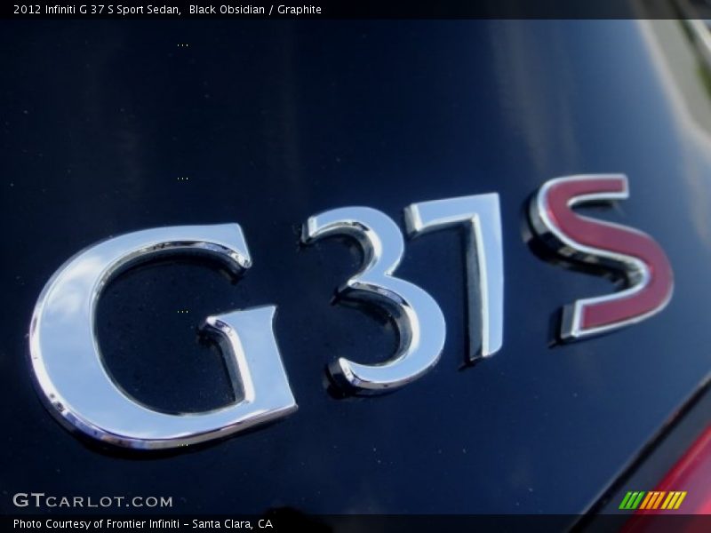 Black Obsidian / Graphite 2012 Infiniti G 37 S Sport Sedan