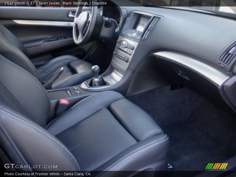 Black Obsidian / Graphite 2012 Infiniti G 37 S Sport Sedan
