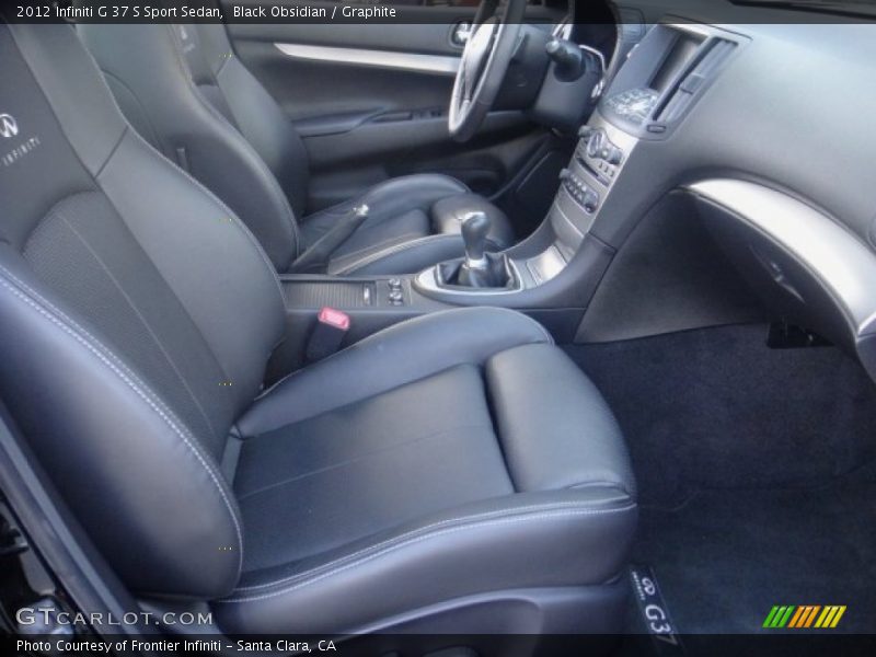 Black Obsidian / Graphite 2012 Infiniti G 37 S Sport Sedan