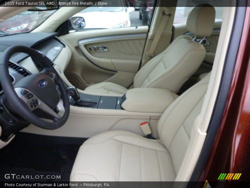 Bronze Fire Metallic / Dune 2015 Ford Taurus SEL AWD