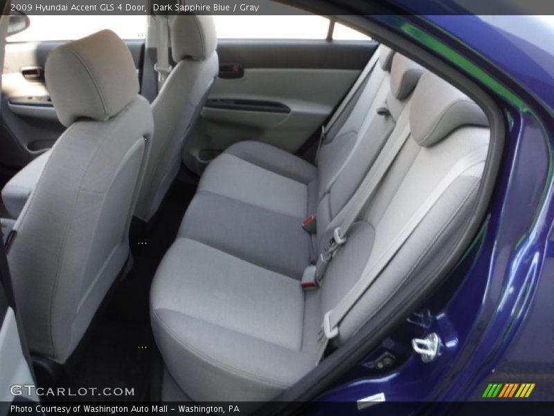 Dark Sapphire Blue / Gray 2009 Hyundai Accent GLS 4 Door