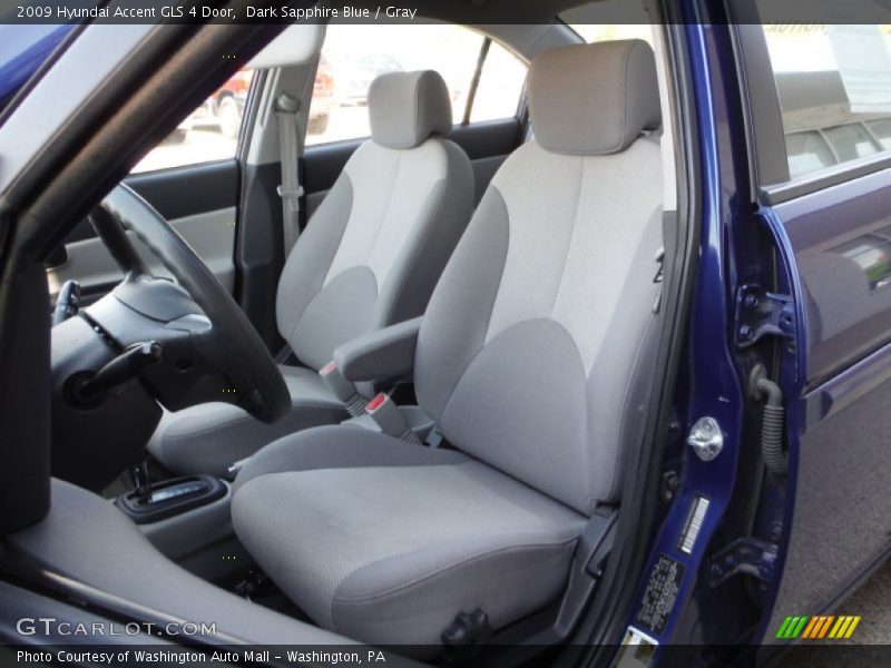 Dark Sapphire Blue / Gray 2009 Hyundai Accent GLS 4 Door