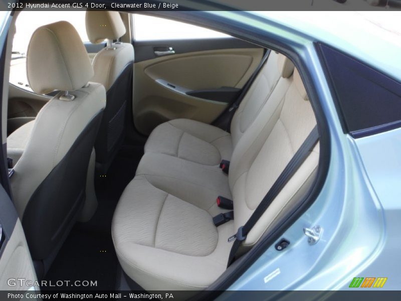 Clearwater Blue / Beige 2012 Hyundai Accent GLS 4 Door