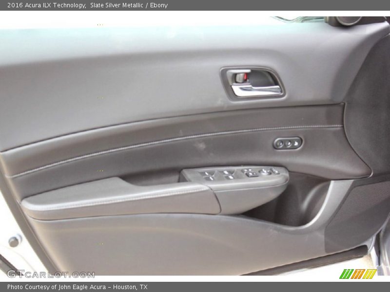 Slate Silver Metallic / Ebony 2016 Acura ILX Technology