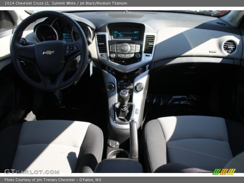 Summit White / Jet Black/Medium Titanium 2014 Chevrolet Cruze LS