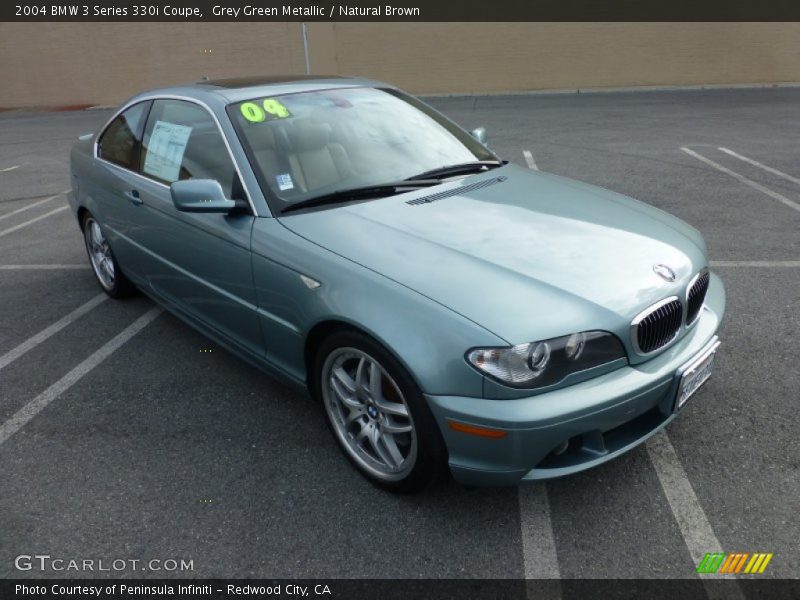 Grey Green Metallic / Natural Brown 2004 BMW 3 Series 330i Coupe