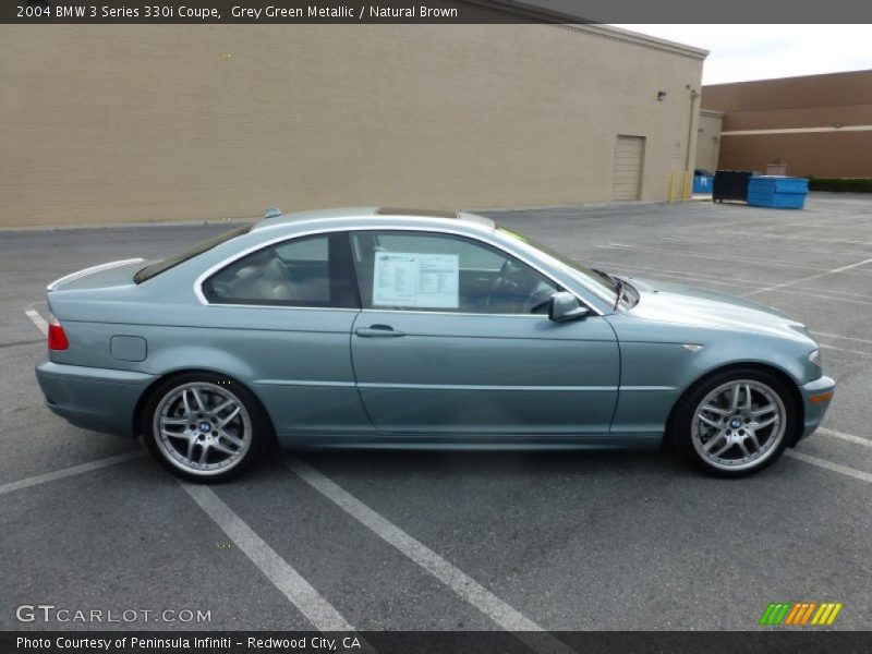 Grey Green Metallic / Natural Brown 2004 BMW 3 Series 330i Coupe