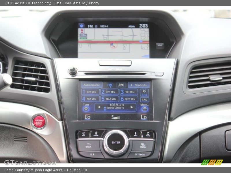 Slate Silver Metallic / Ebony 2016 Acura ILX Technology