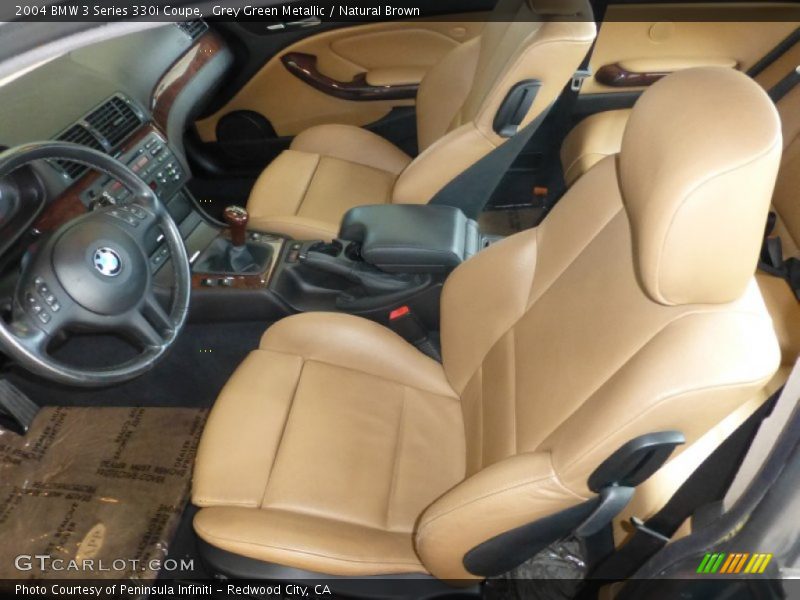  2004 3 Series 330i Coupe Natural Brown Interior