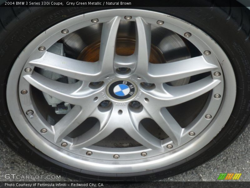 Grey Green Metallic / Natural Brown 2004 BMW 3 Series 330i Coupe