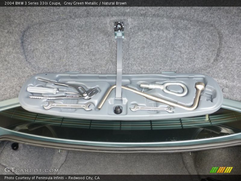 Grey Green Metallic / Natural Brown 2004 BMW 3 Series 330i Coupe