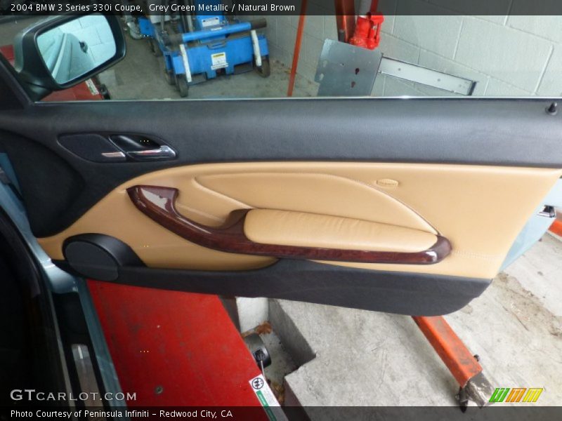 Grey Green Metallic / Natural Brown 2004 BMW 3 Series 330i Coupe