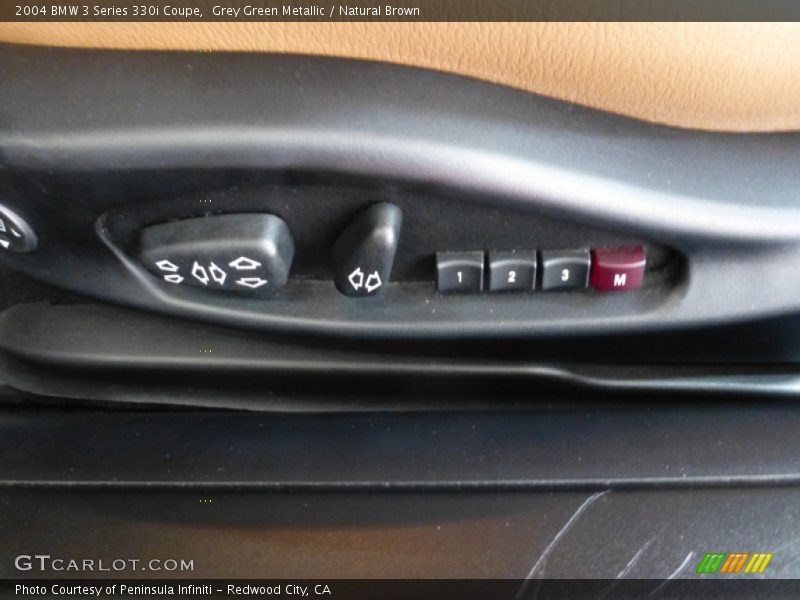 Grey Green Metallic / Natural Brown 2004 BMW 3 Series 330i Coupe