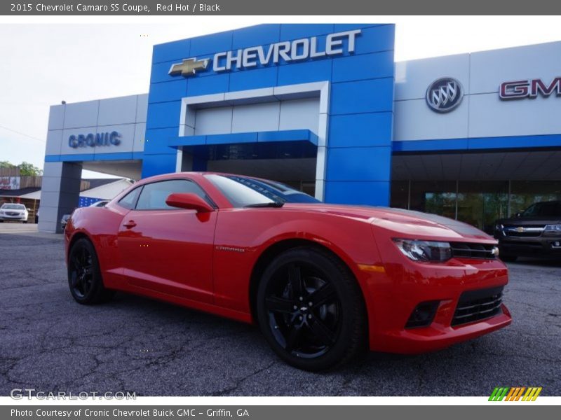 Red Hot / Black 2015 Chevrolet Camaro SS Coupe