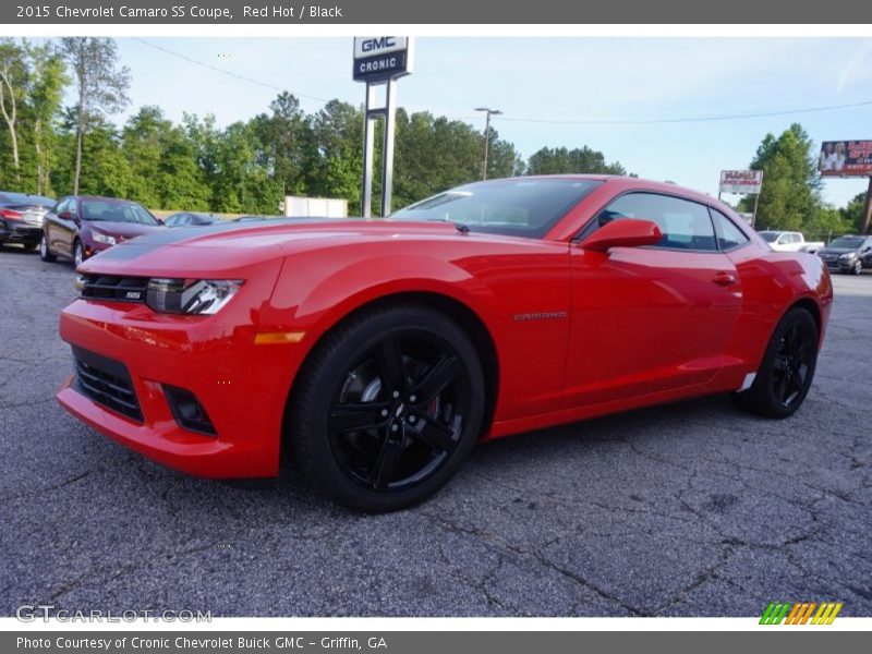 Red Hot / Black 2015 Chevrolet Camaro SS Coupe