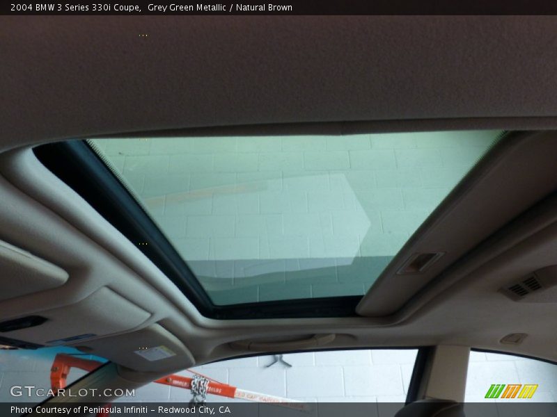 Grey Green Metallic / Natural Brown 2004 BMW 3 Series 330i Coupe