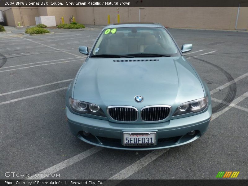 Grey Green Metallic / Natural Brown 2004 BMW 3 Series 330i Coupe