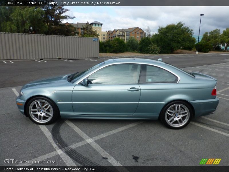Grey Green Metallic / Natural Brown 2004 BMW 3 Series 330i Coupe