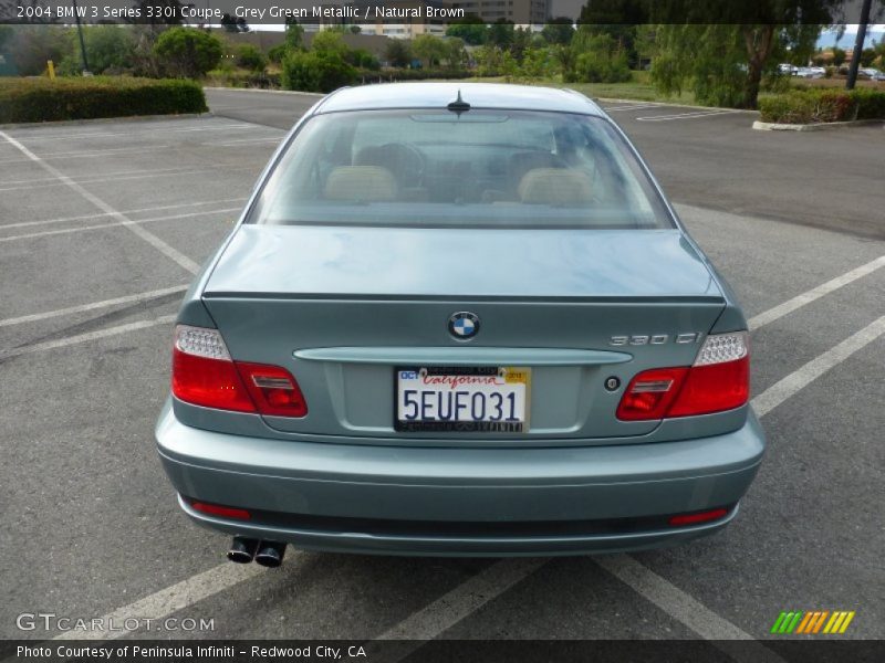 Grey Green Metallic / Natural Brown 2004 BMW 3 Series 330i Coupe