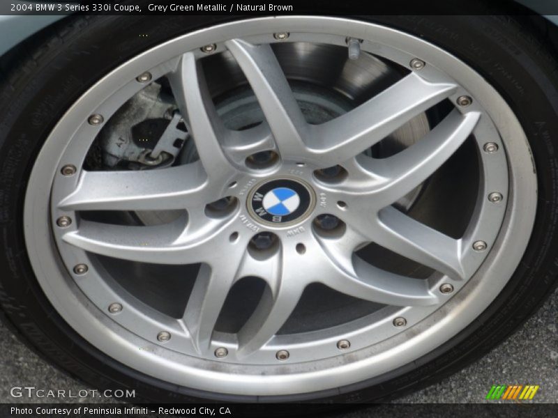Grey Green Metallic / Natural Brown 2004 BMW 3 Series 330i Coupe