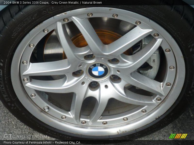 Grey Green Metallic / Natural Brown 2004 BMW 3 Series 330i Coupe