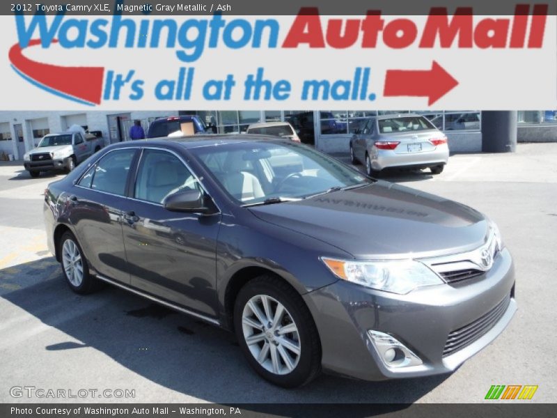Magnetic Gray Metallic / Ash 2012 Toyota Camry XLE