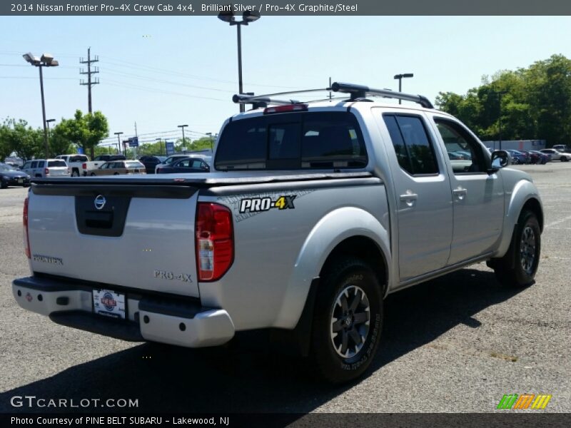 Brilliant Silver / Pro-4X Graphite/Steel 2014 Nissan Frontier Pro-4X Crew Cab 4x4