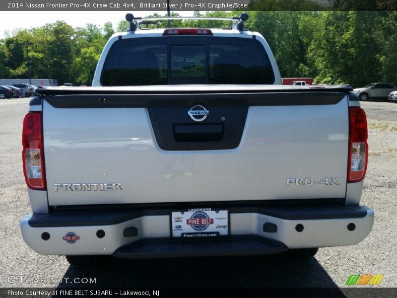 Brilliant Silver / Pro-4X Graphite/Steel 2014 Nissan Frontier Pro-4X Crew Cab 4x4