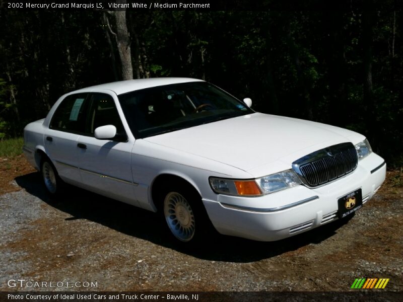 Vibrant White / Medium Parchment 2002 Mercury Grand Marquis LS