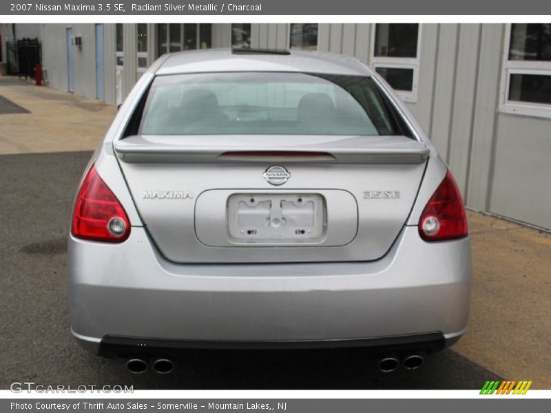 Radiant Silver Metallic / Charcoal 2007 Nissan Maxima 3.5 SE