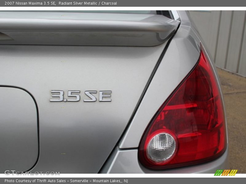 Radiant Silver Metallic / Charcoal 2007 Nissan Maxima 3.5 SE