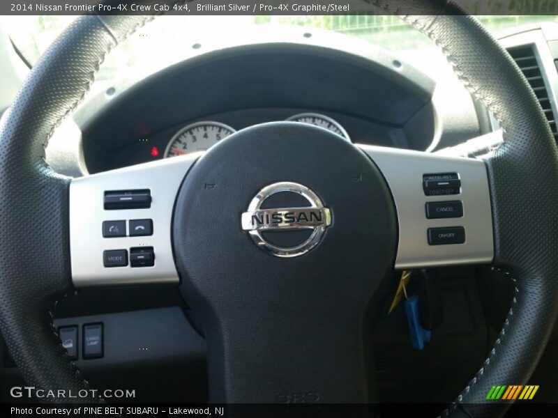 Brilliant Silver / Pro-4X Graphite/Steel 2014 Nissan Frontier Pro-4X Crew Cab 4x4