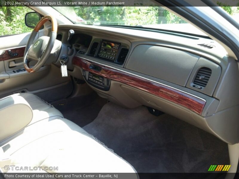 Vibrant White / Medium Parchment 2002 Mercury Grand Marquis LS