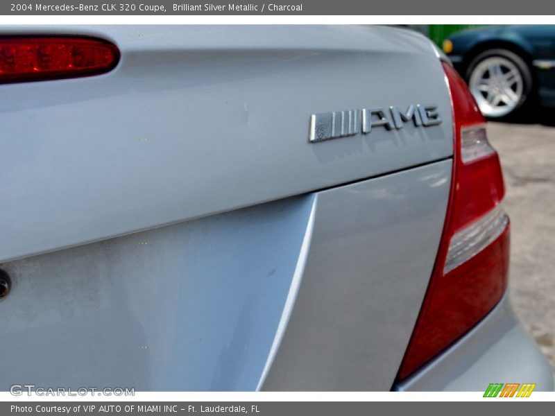 Brilliant Silver Metallic / Charcoal 2004 Mercedes-Benz CLK 320 Coupe