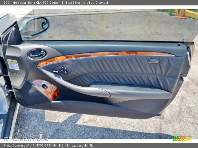 Brilliant Silver Metallic / Charcoal 2004 Mercedes-Benz CLK 320 Coupe