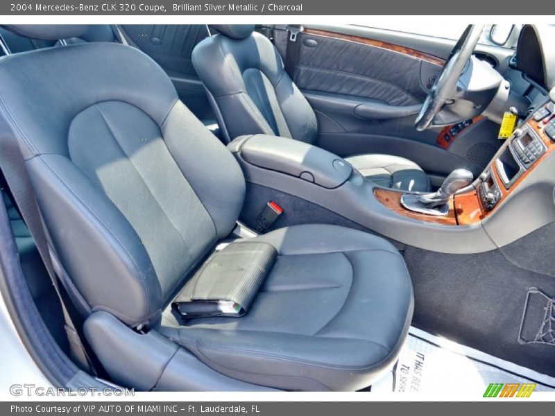 Brilliant Silver Metallic / Charcoal 2004 Mercedes-Benz CLK 320 Coupe